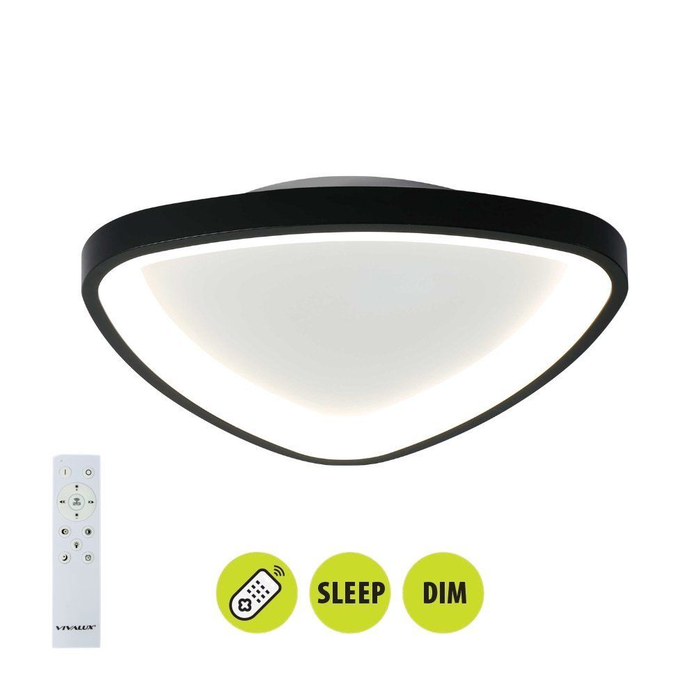 Мултифункционална LED плафониера с дистанционно ANDROMEDA LED ∙ 72W ∙ черен ∙ CCT ∙ 3000-6000K