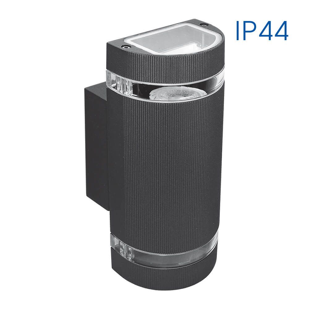 Фасаден аплик TALIN ∙ 2xGU10 ∙ черен ∙ IP44